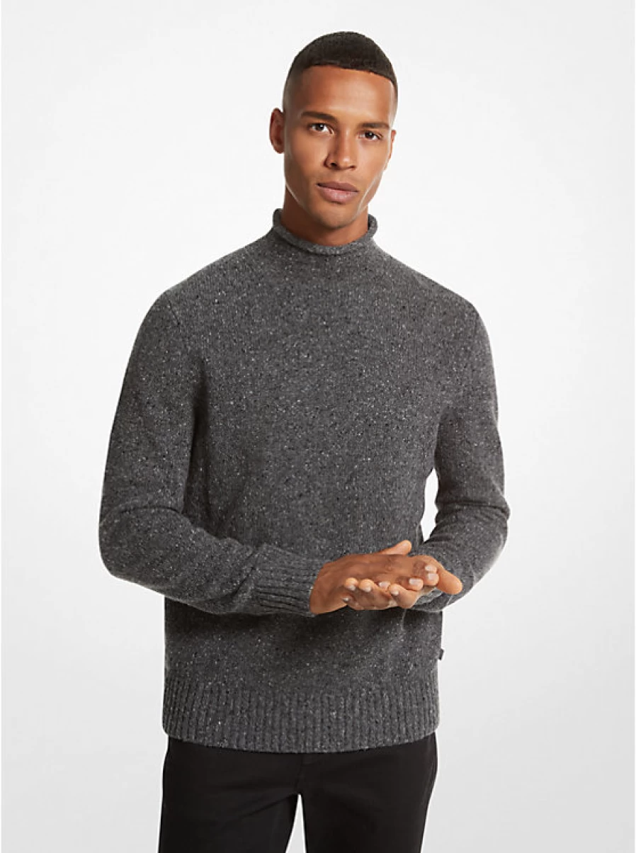 Michael Kors Men's Recycled Wool Blend Turtleneck Sweater