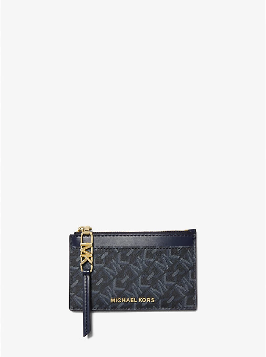 Michael Kors Women's Small Empire Leather Card Holder Wallet