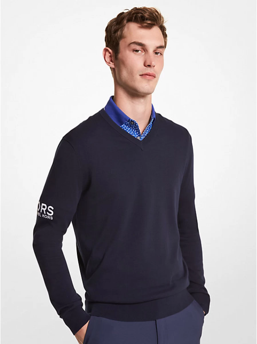 Michael Kors Men's Merino Wool Golf Sweater – Premium Comfort & Style