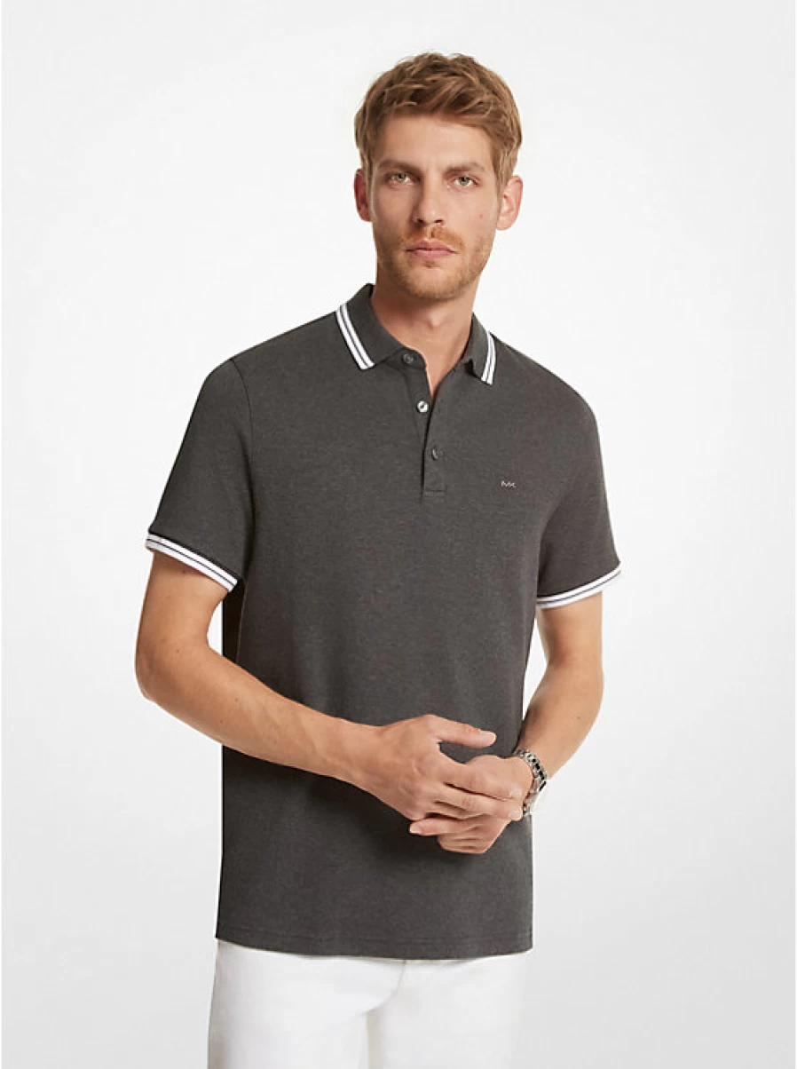 Michael Kors Men's Greenwich Classic Fit Cotton Polo Shirt for Casual Comfort