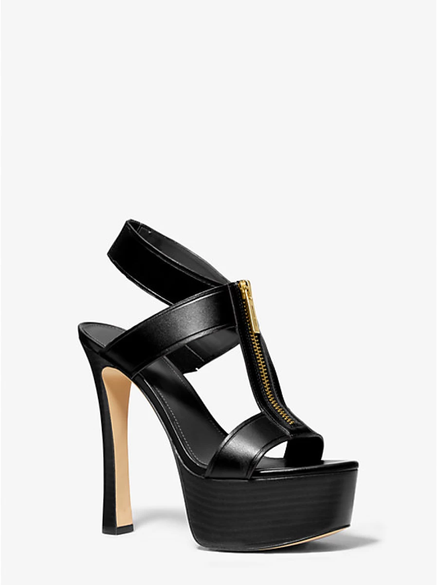 Michael Kors Women's Berkley Leather Platform Sandals