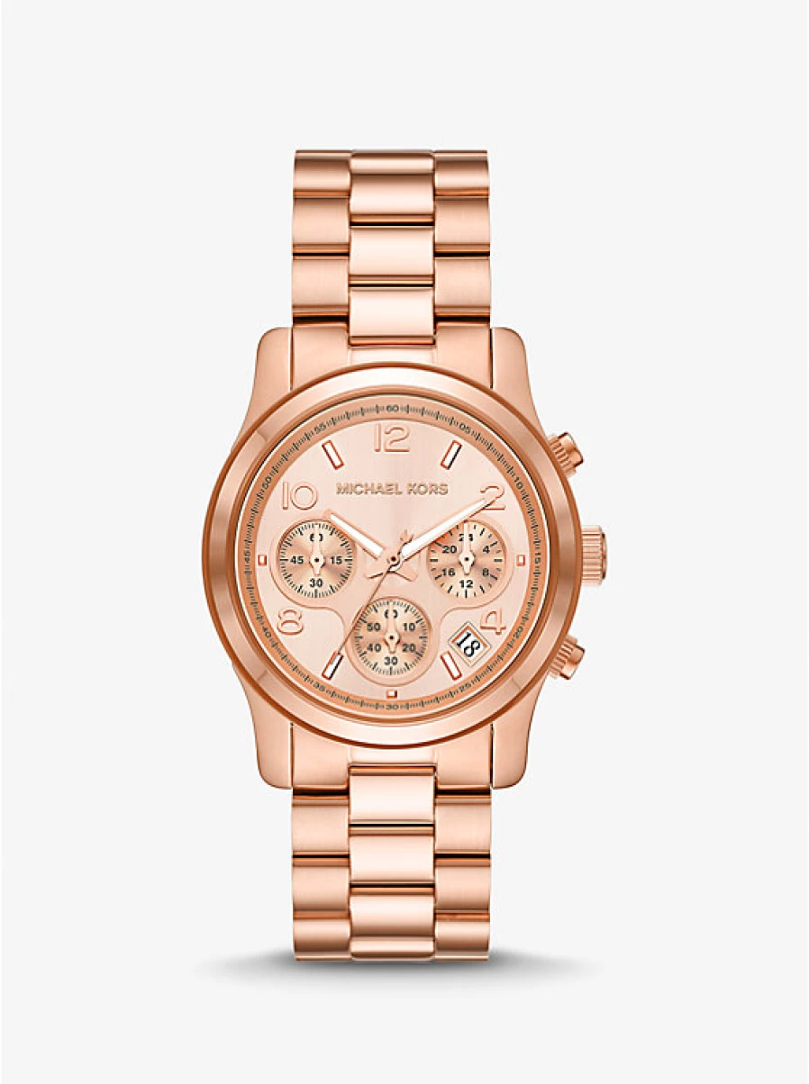 Michael Kors Women's Runway Slim Rose Gold-Tone Watch
