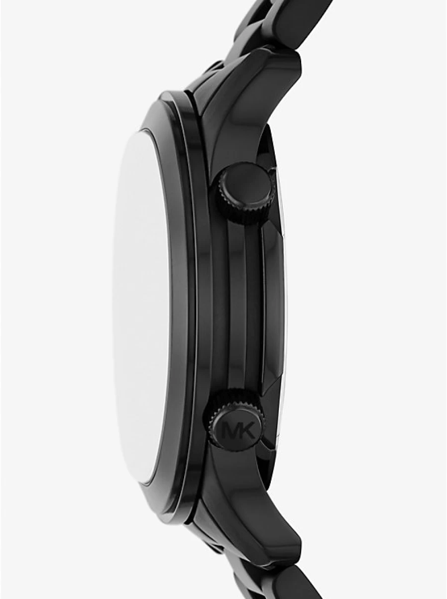 Michael Kors Men's Oversized Black Runway Watch - Bold Luxury Timepiece