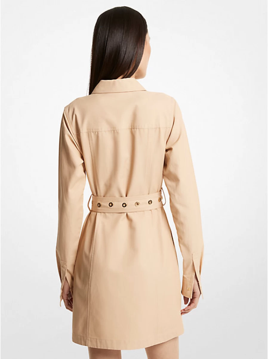 Michael Kors Women's Cotton Blend Twill Utility Dress - Stylish & Comfortable Casual Wear
