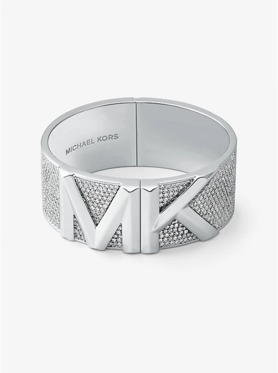 Michael Kors Women's Mott Bracelet - Brass with Precious Metal Plating & Paving Stone Details