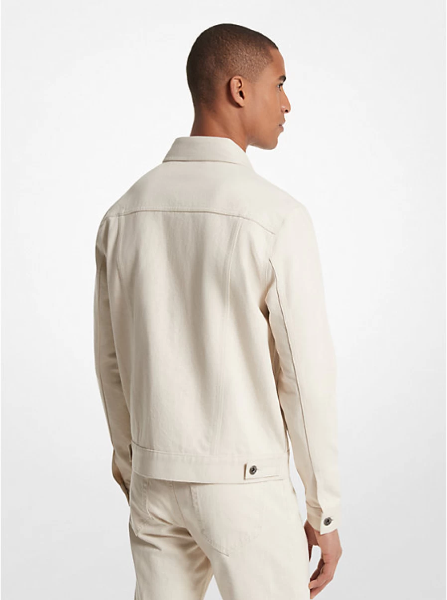 Michael Kors Men's Cotton Blend Trucker Jacket - Classic Denim Style for Men