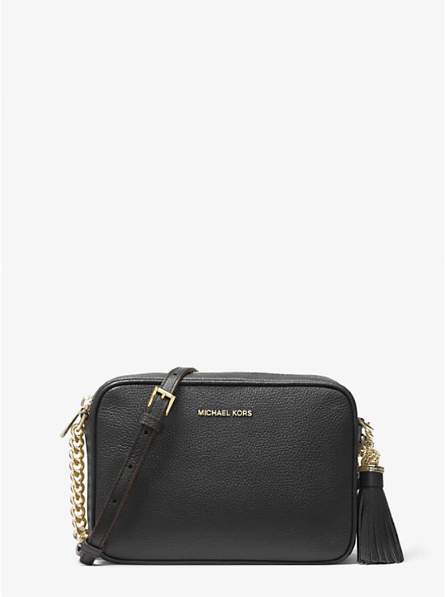 Michael Kors Women's Ginny Leather Crossbody Bag with Adjustable Shoulder Strap