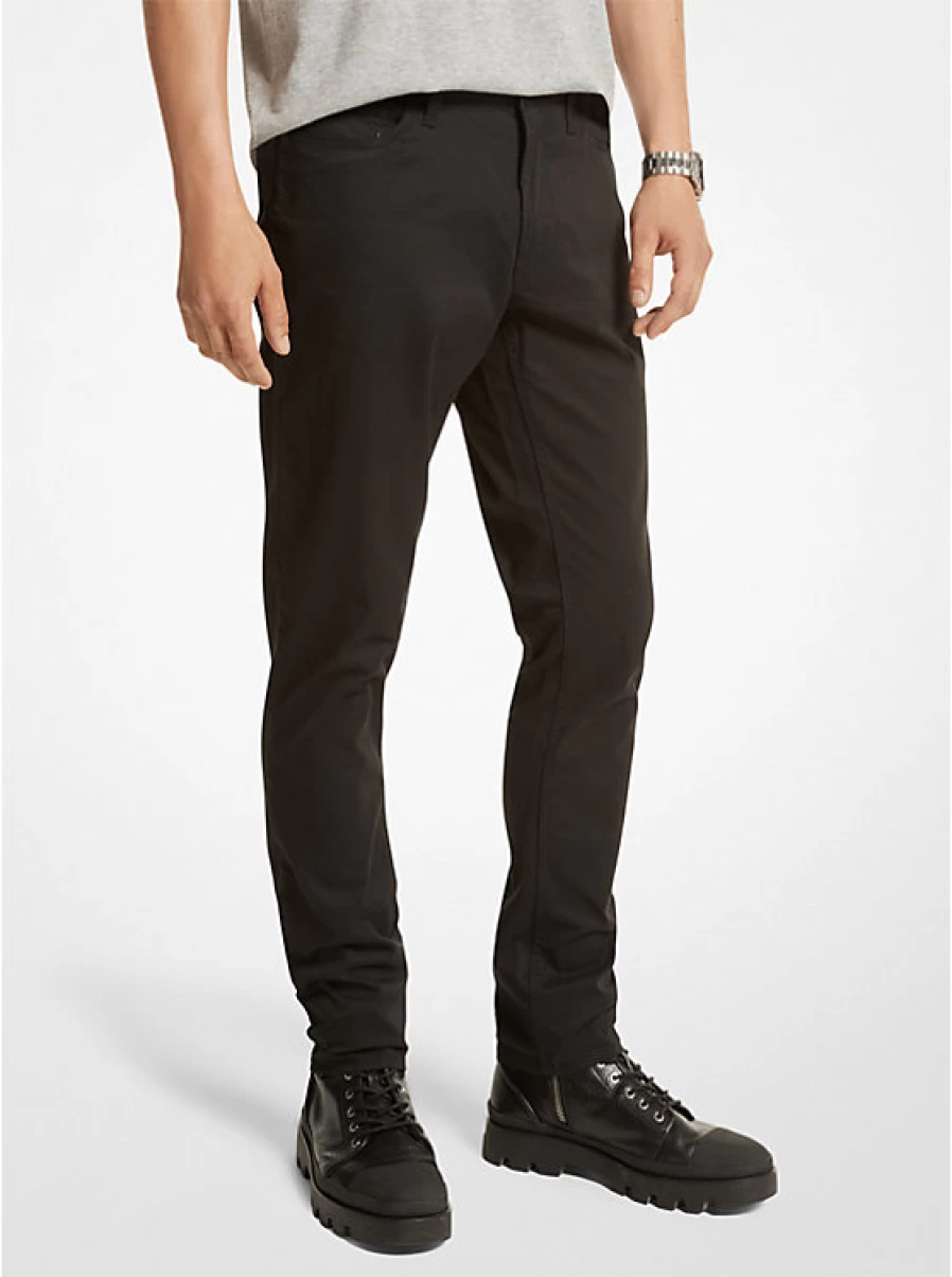 Michael Kors Men's Stretch Twill Parker Fitted Pants