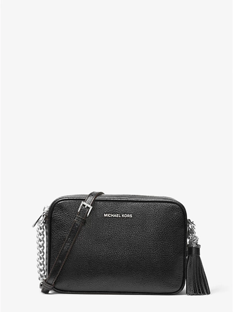 Michael Kors Women's Ginny Leather Crossbody Bag with Adjustable Shoulder Strap