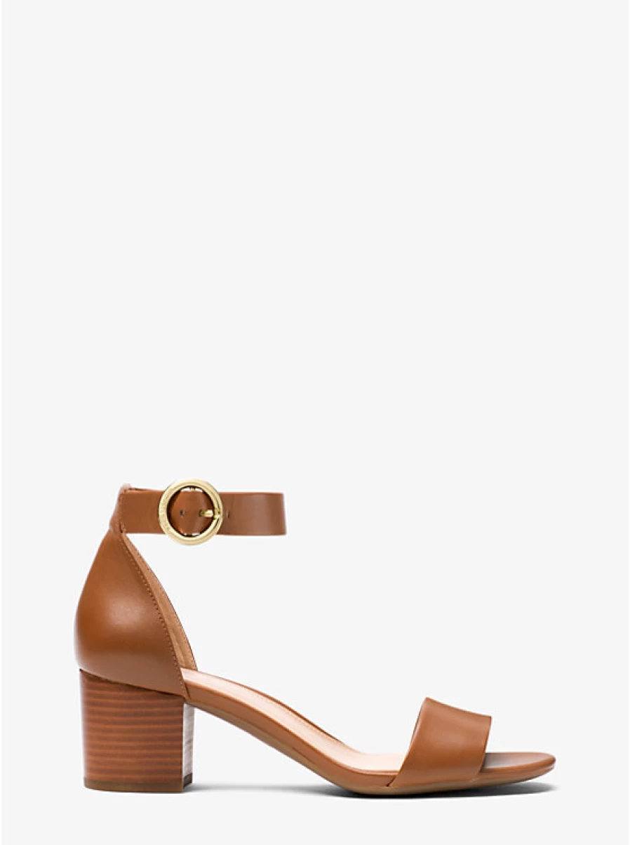Michael Kors Women's Lena Leather Sandals – Stylish Comfort for Everyday Wear