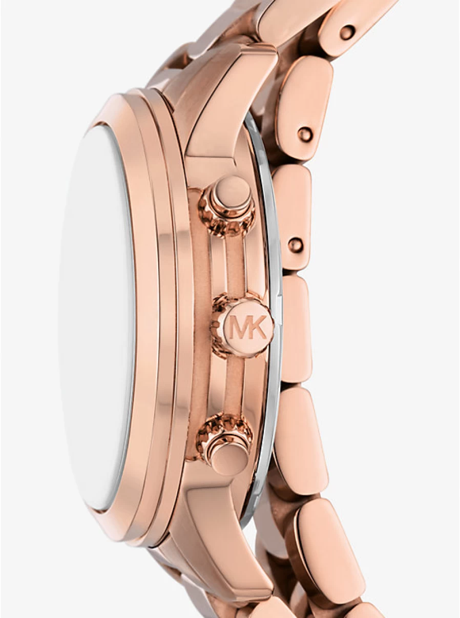 Michael Kors Women's Runway Rose Gold-Tone Wraparound Watch