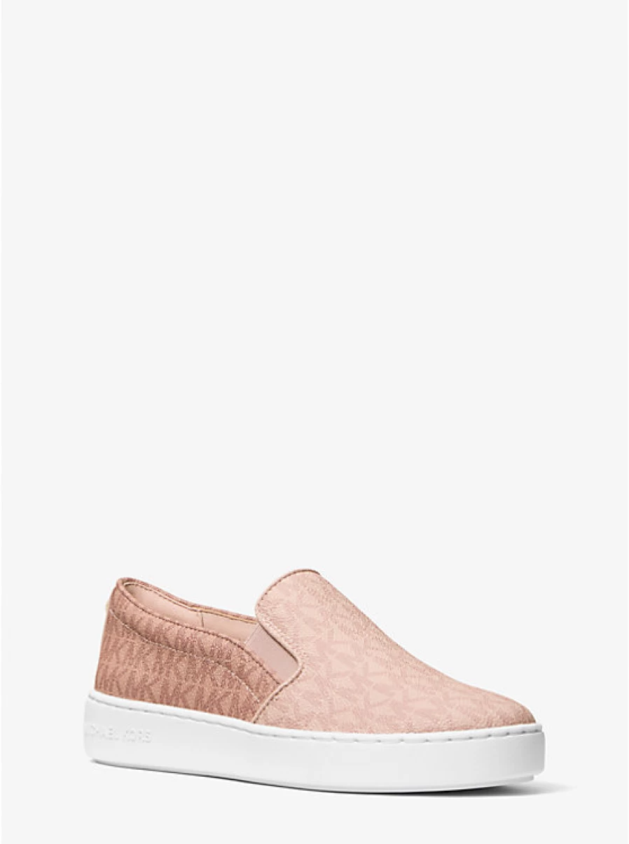 Michael Kors Women's Two-Tone Espadrille Wedge Sandals with Keaton Logo Detail