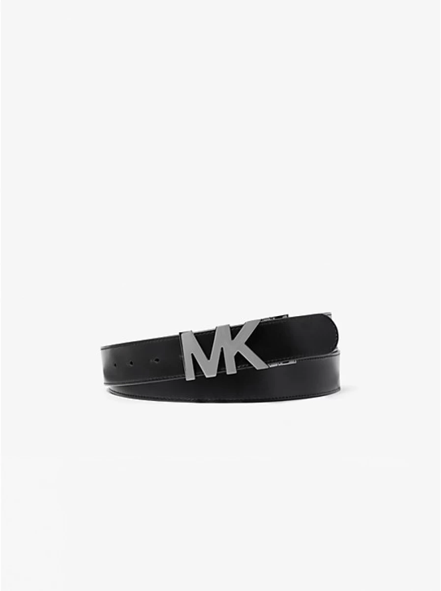 Michael Kors Reversible Men's Belt with Logo for Waist - Double-Sided Designer Strap
