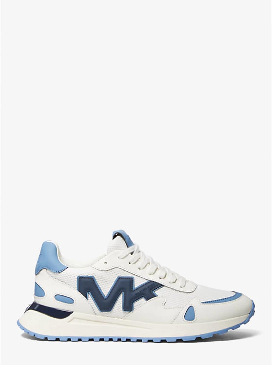 Michael Kors Men's Miles Leather and Mesh Sneakers - Stylish Comfort Trainers