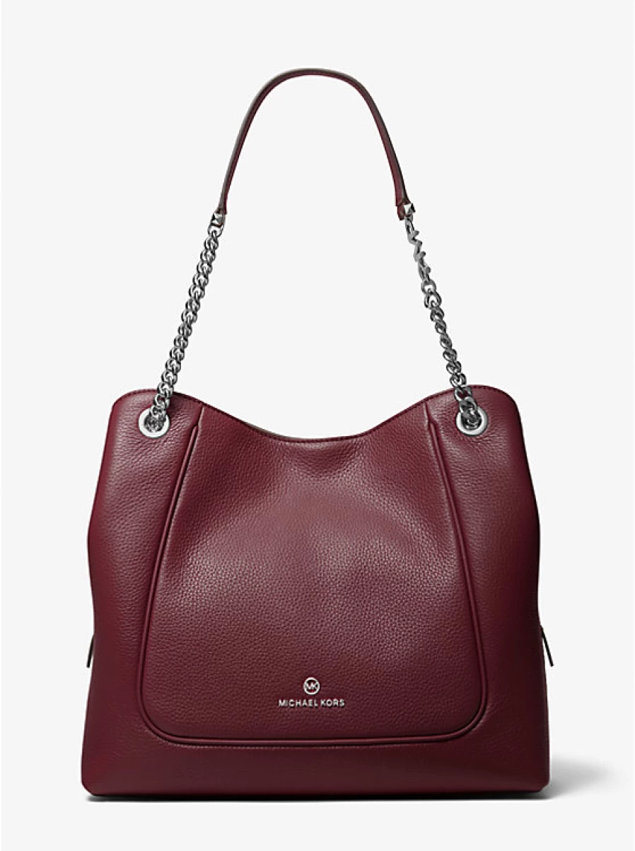 Michael Kors Women's Large Grained Leather Backpack with Adjustable Shoulder Strap