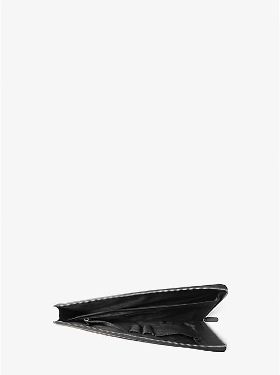 Michael Kors Hudson Genuine Leather Laptop Sleeve for Men - Premium Protective Case for MacBook & Notebooks