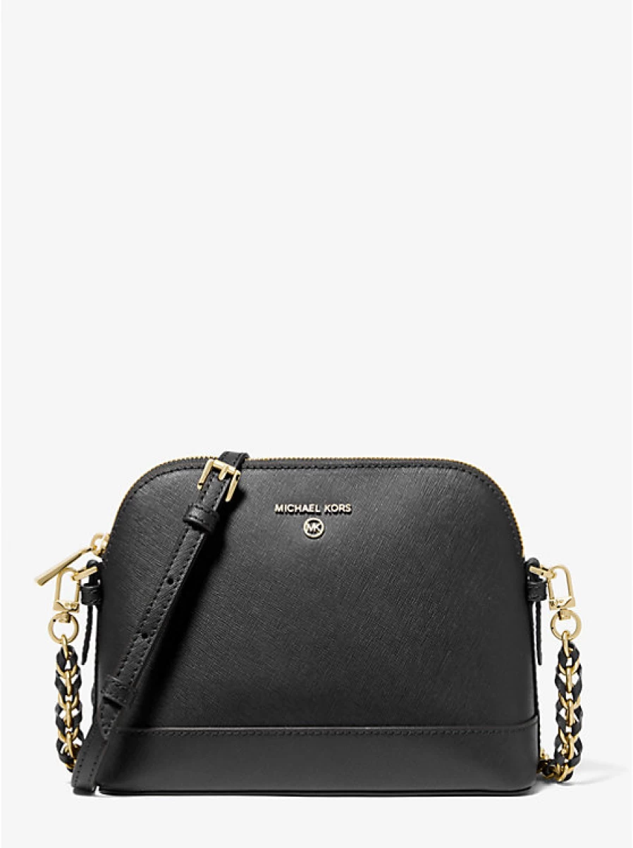 Michael Kors Women's Large Saffiano Leather Backpack with Rounded Shoulder Straps