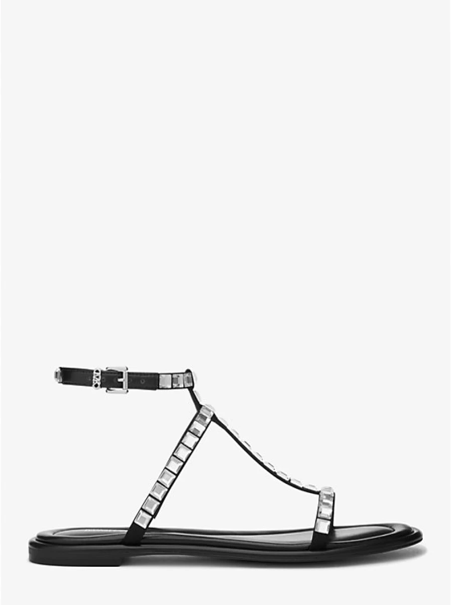 Michael Kors Women's Celia Crystal-Embellished Flat Sandals