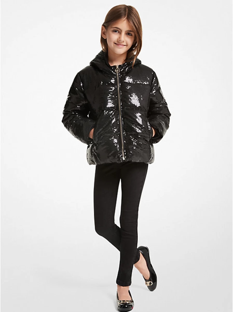 Michael Kors Children's Quilted Glitter Jacket for Kids