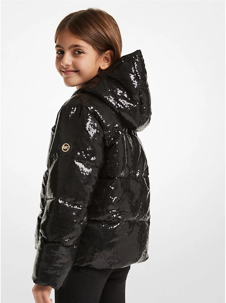 Michael Kors Children's Quilted Glitter Jacket for Kids