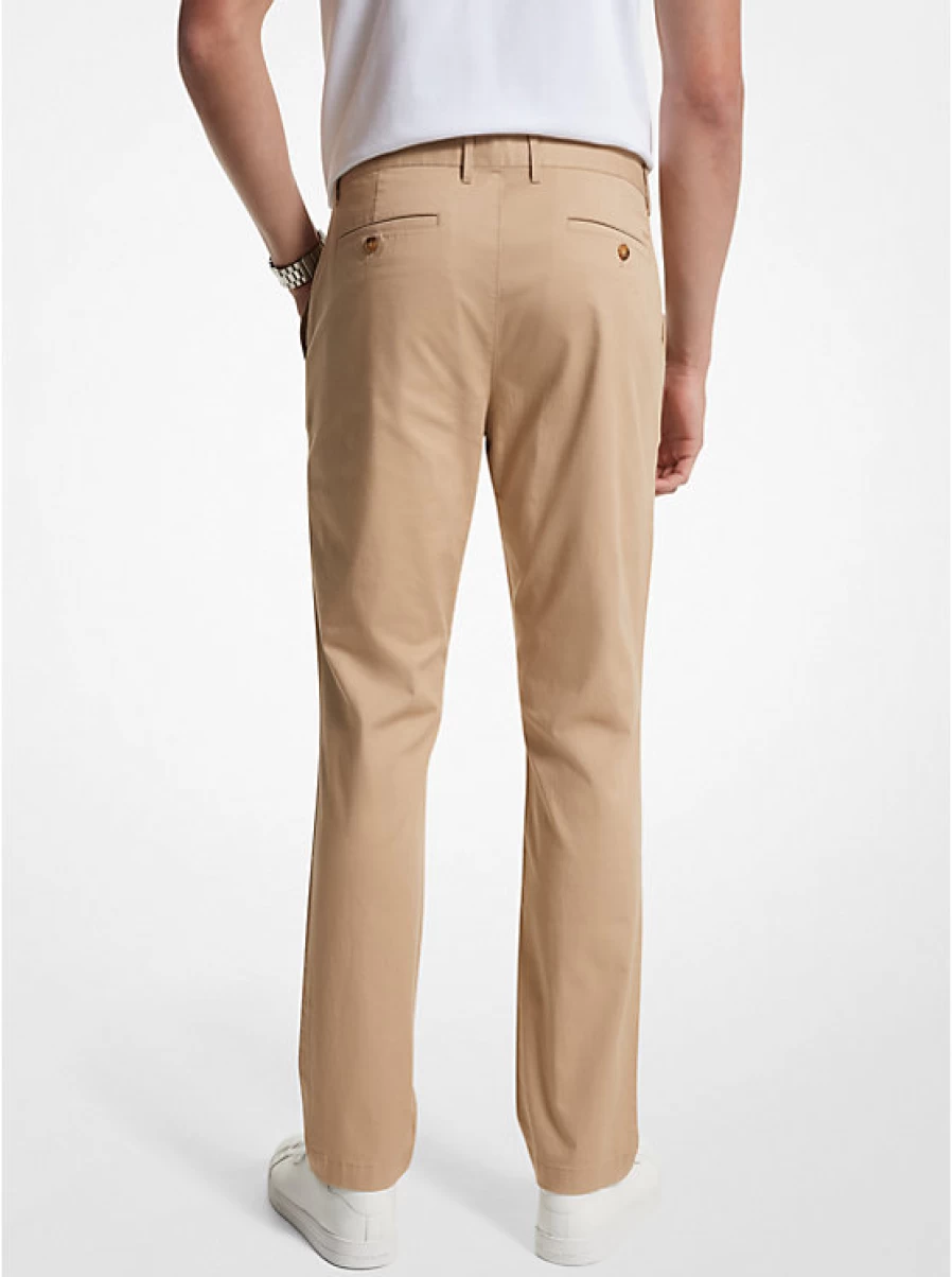 Michael Kors Men's Slim-Fit Cotton Blend Chino Pants for Comfort & Style