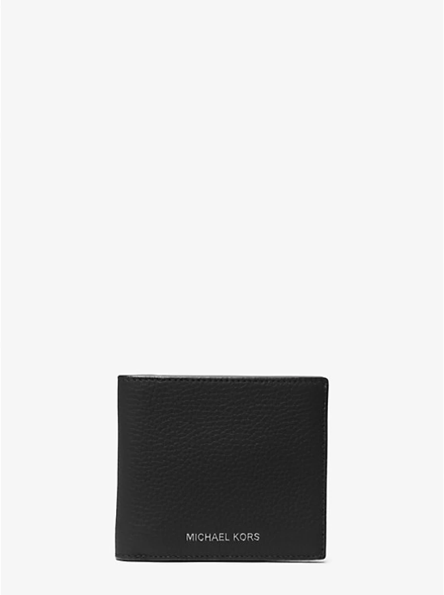 Michael Kors Hudson Men's Pebbled Leather Billfold Wallet for Men