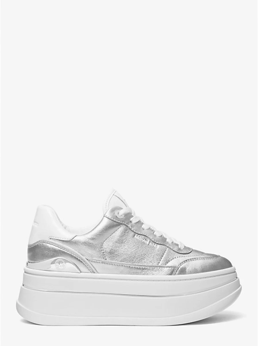 Michael Kors Women's Hayes Platform Espadrille in Metallic Leather