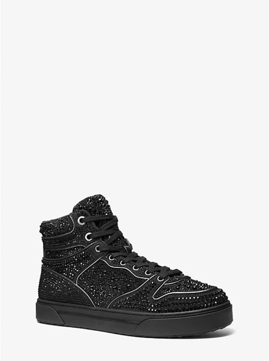 Michael Kors Men's Barett High Top Espadrille Sneakers with Neoprene Accents