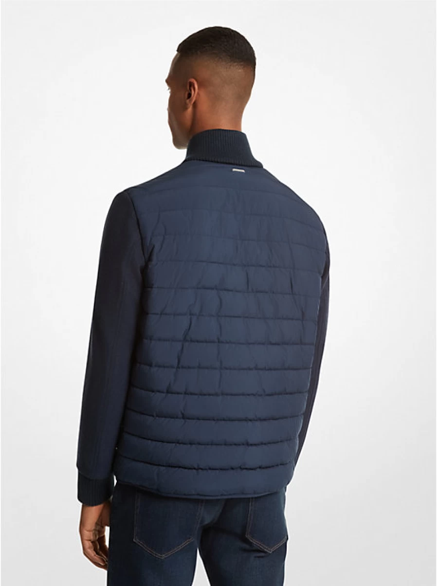 Michael Kors Men's Multi-Material Jacket for Style & Comfort