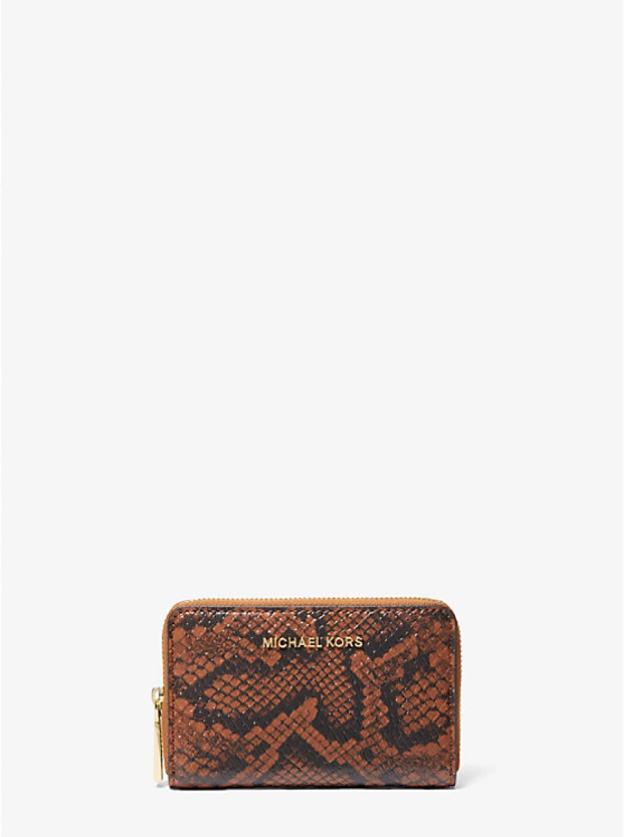 Michael Kors Women's Small Embossed Snake Pattern Wallet