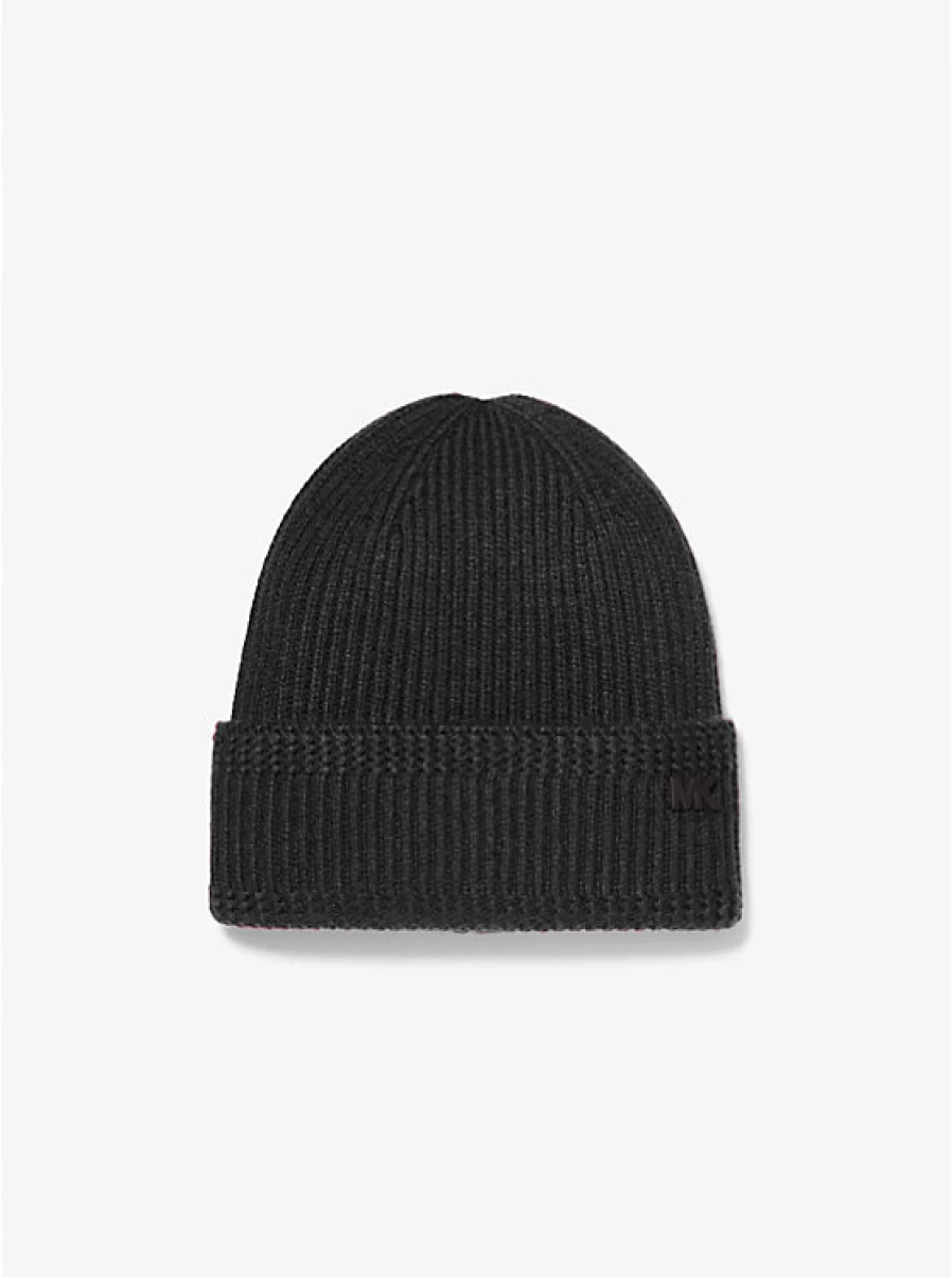 Michael Kors Men's Ribbed Knit Winter Hat for Cold Weather