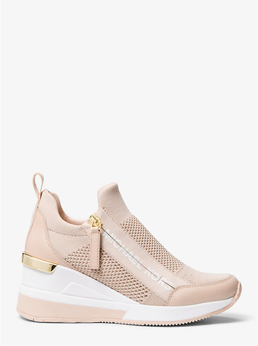 Michael Kors Women's Willis Stretch Knit Espadrille Flats Comfortable Slip-On Shoes