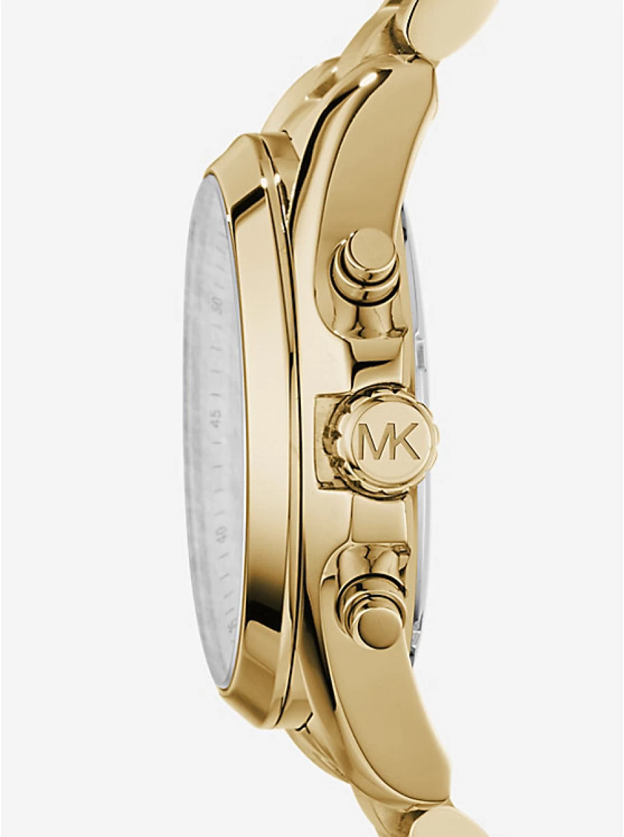 Michael Kors Women's Oversized Gold-Tone Bradshaw Luxury Watch