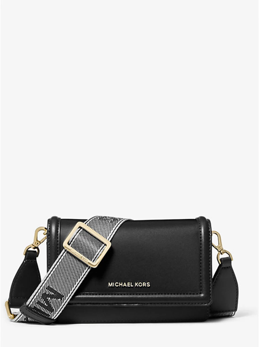 Michael Kors Women's Jet Set Small Nylon Crossbody Bag with Shoulder Strap for Smartphone