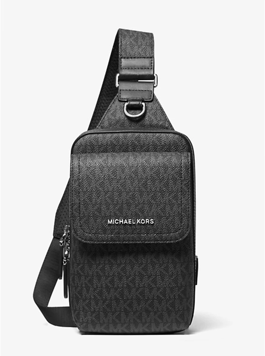 Michael Kors Hudson Men's Signature Logo Sling Pack Crossbody Bag
