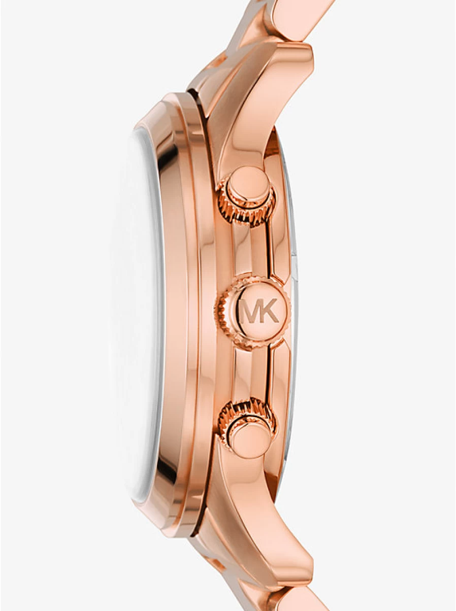 Michael Kors Women's Runway Rose Gold-Tone Stainless Steel Watch