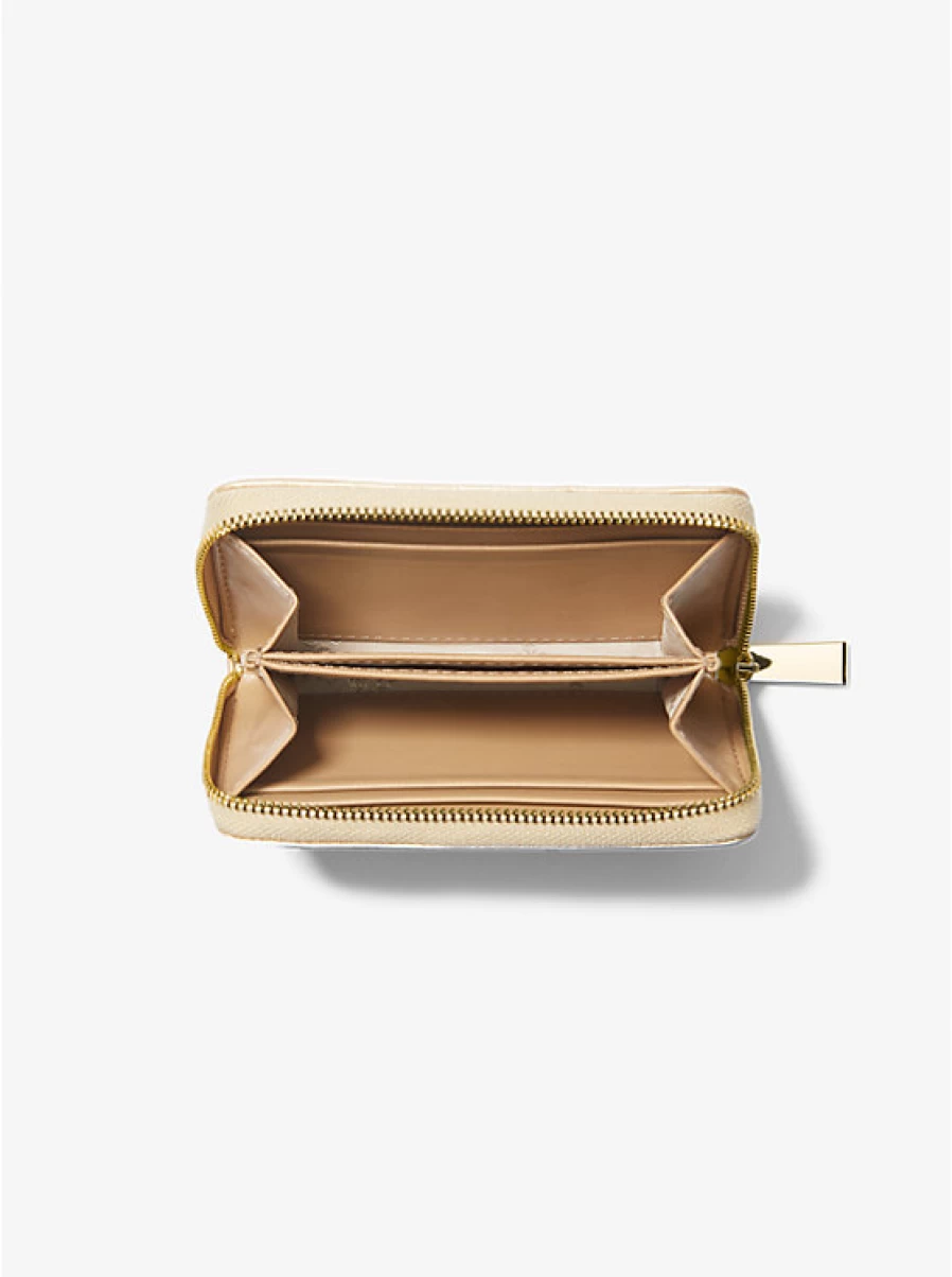 Michael Kors Women's Small Quilted Leather Wallet with Metallic Accents