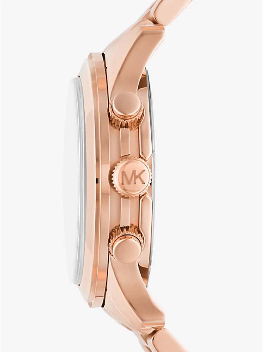 Michael Kors Men's Oversized Rose Gold Tone Runway Watch - Luxury Fashion Timepiece