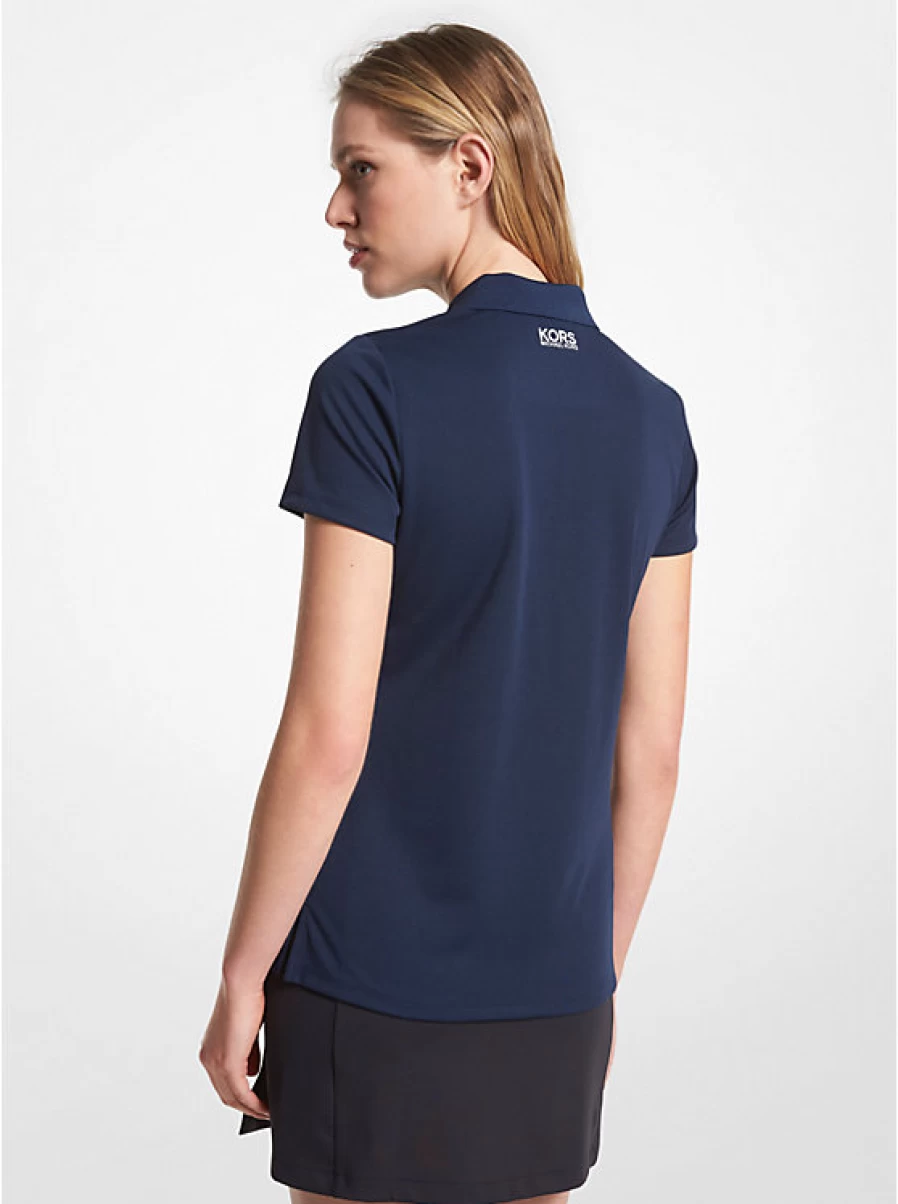 Michael Kors Women's A-Logo Pique Golf Polo Shirt for Women