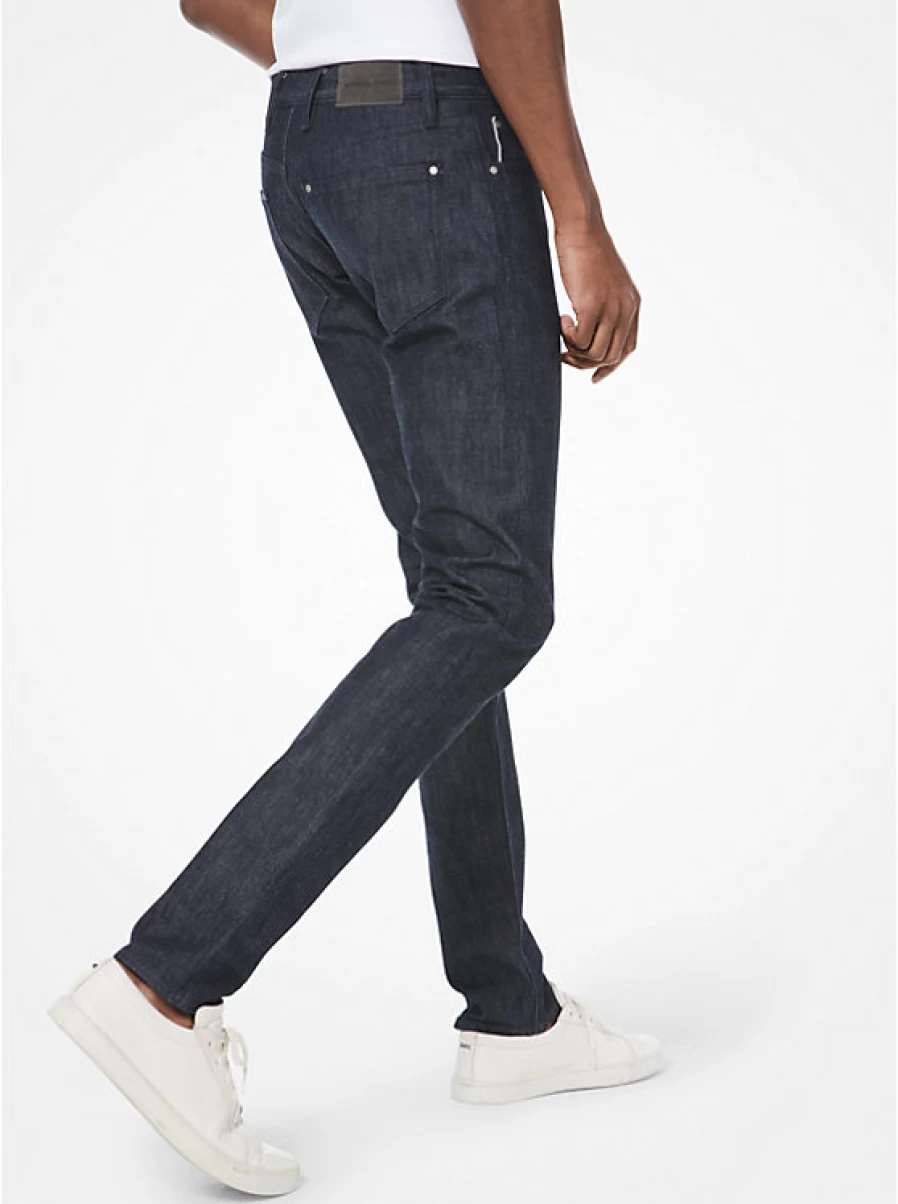Michael Kors Men's Stretch Cotton Fitted Parker Jeans