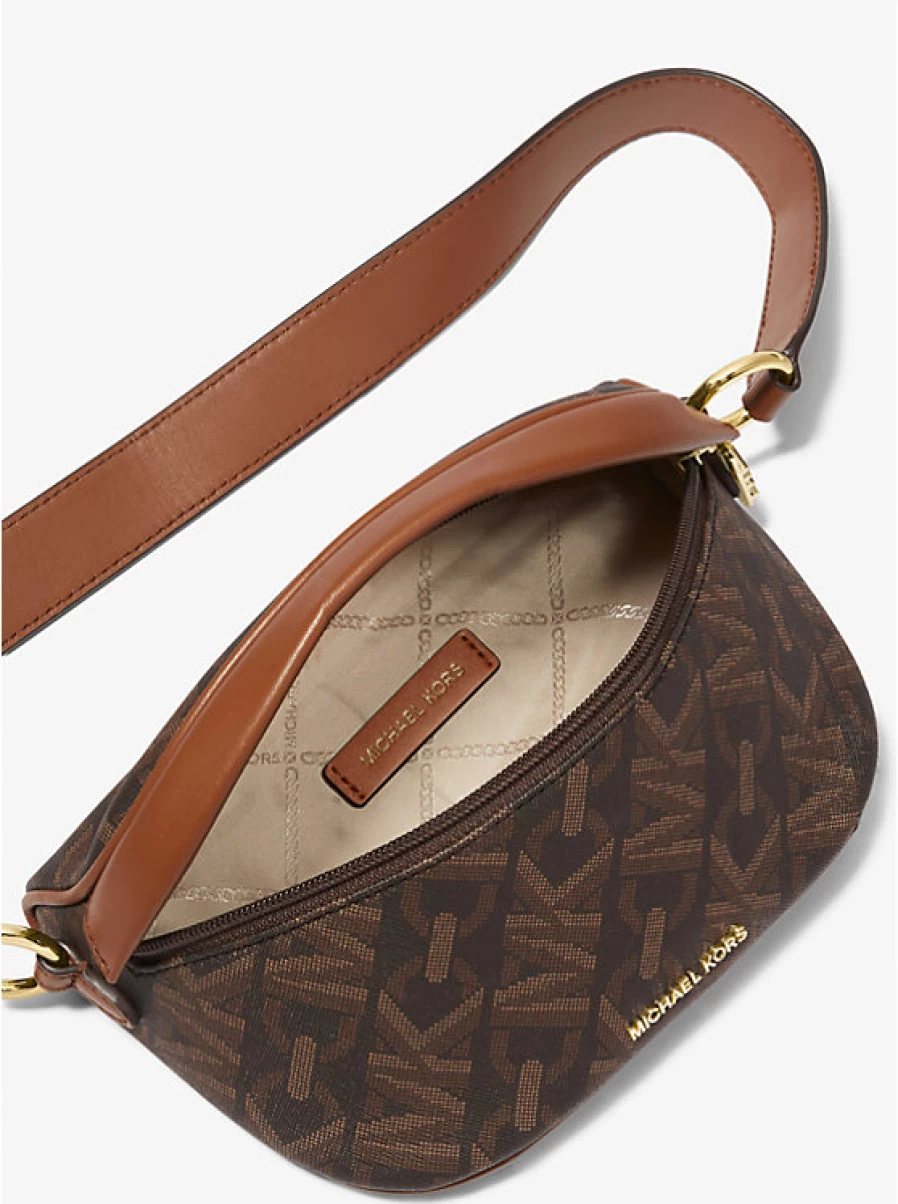 Michael Kors Women's Signature Logo Small Backpack with Adjustable Shoulder Strap