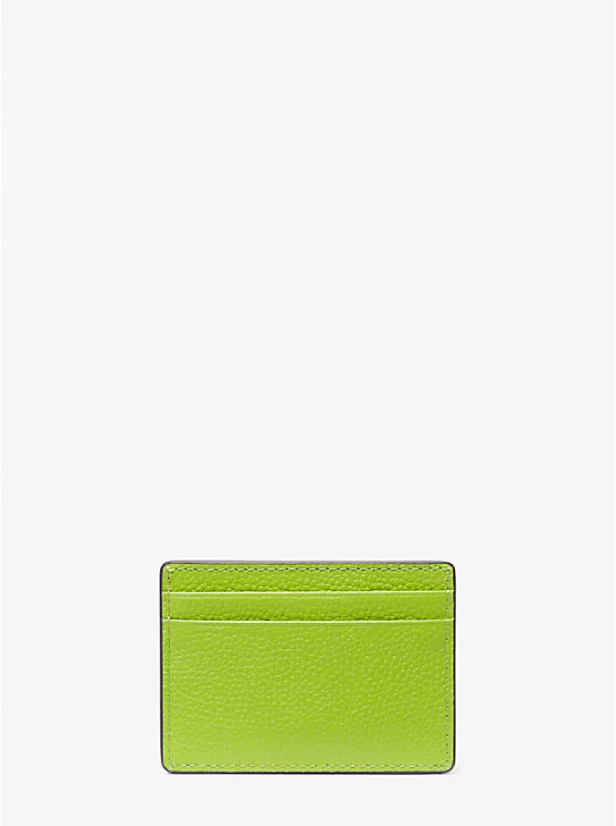 Michael Kors Women's Genuine Grained Leather Card Holder Wallet