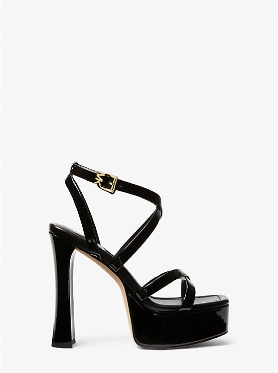 Michael Kors Women's Paola Sandals in Faux Patent Leather