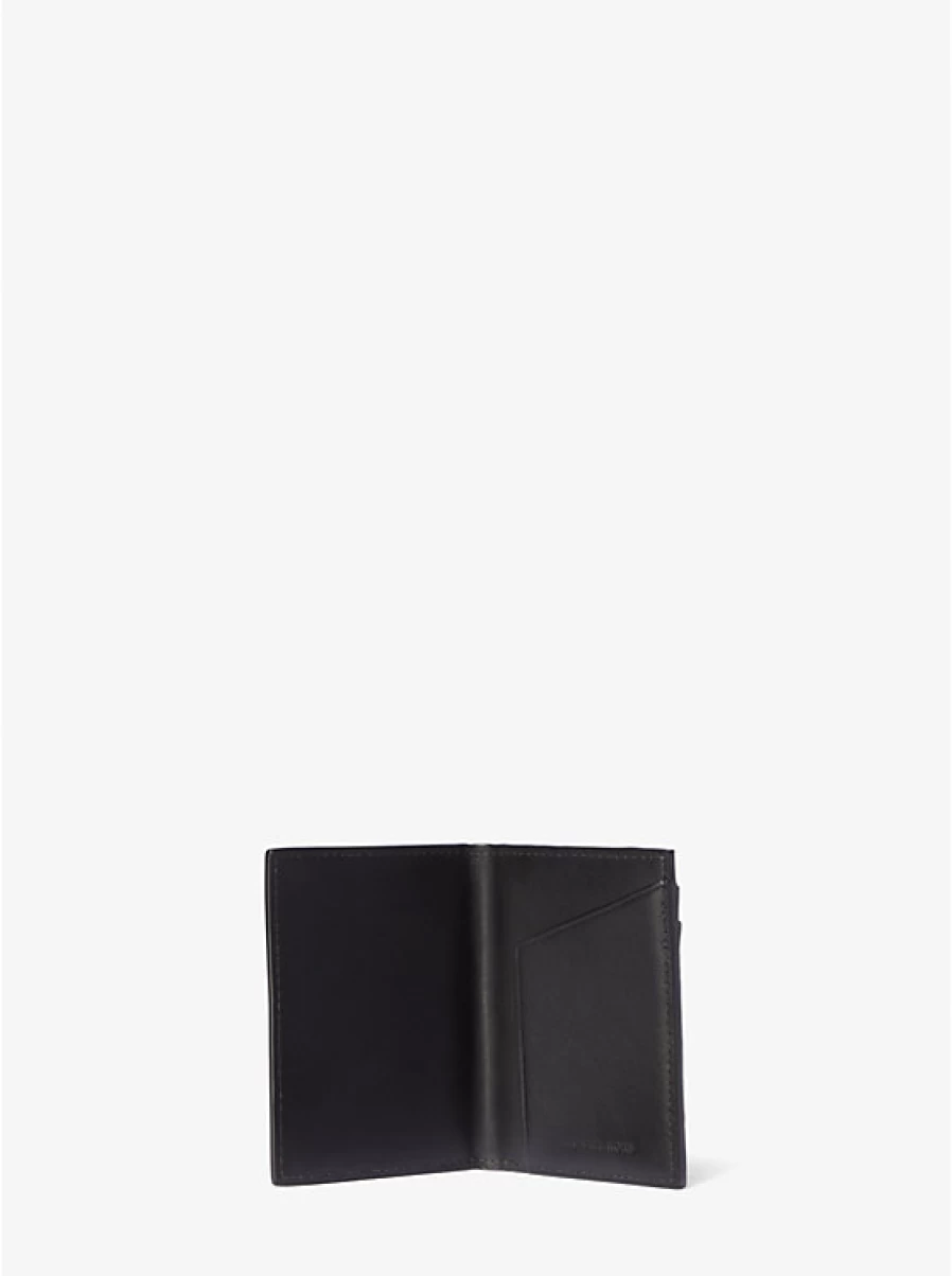 Michael Kors Men's Hudson Foldable Leather Wallet with Crocodile Embossed Design
