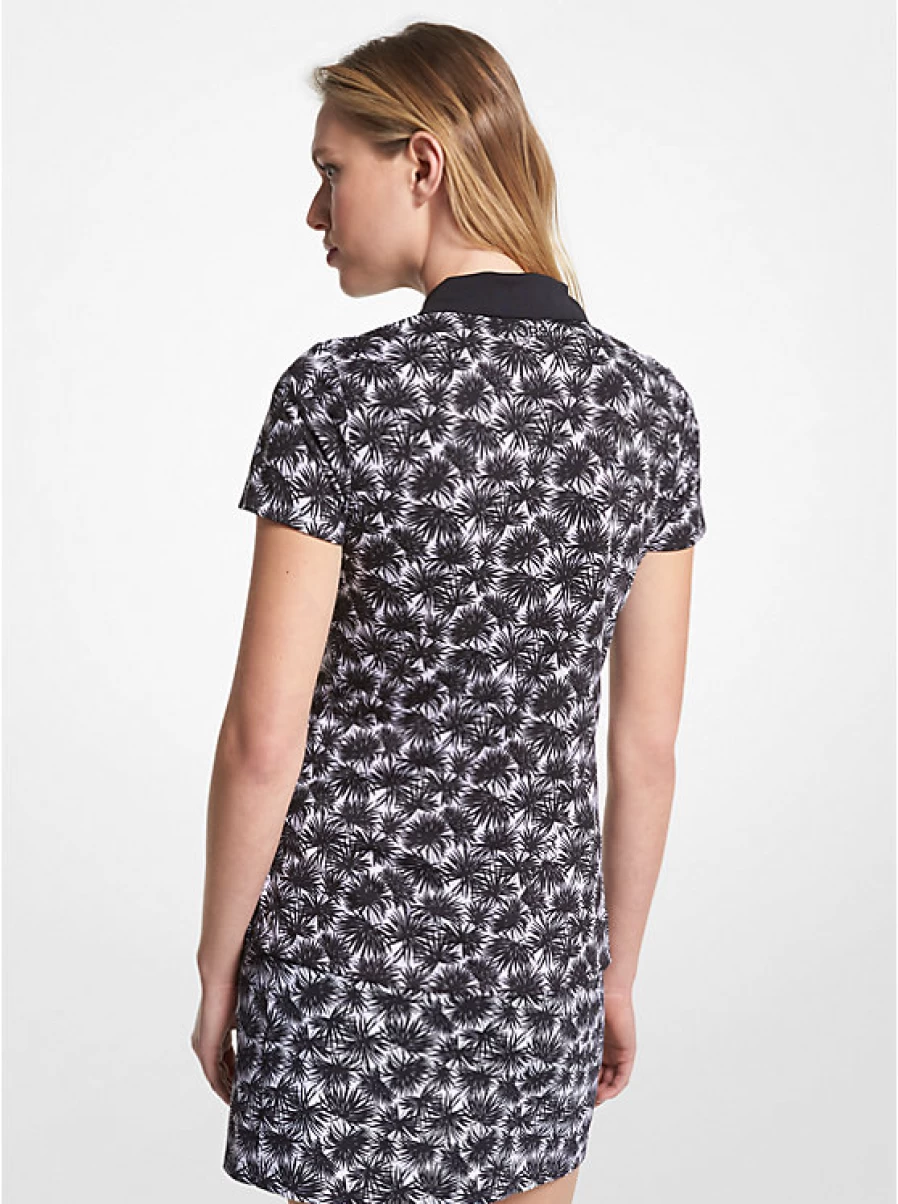 Michael Kors Women's Printed Pique Golf Polo Shirt