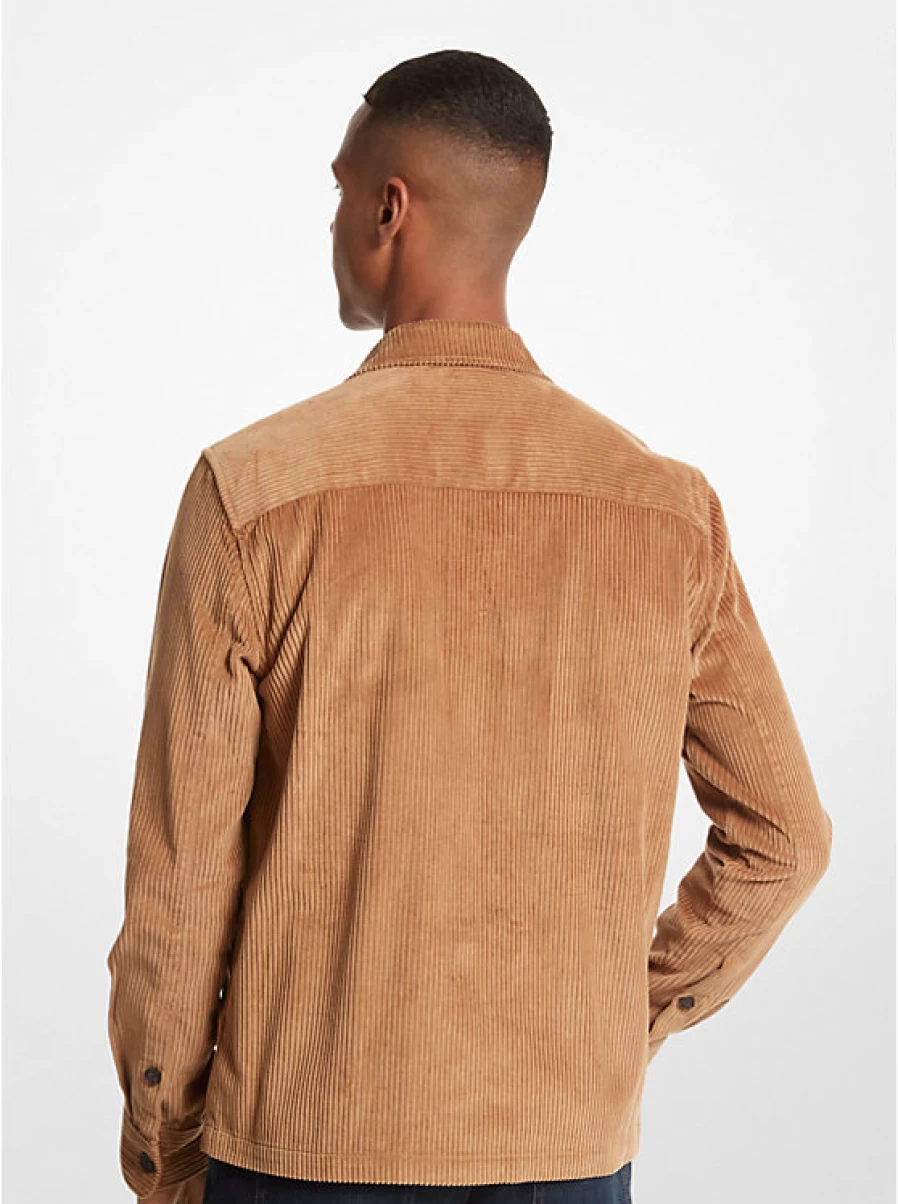 Michael Kors Men's Corduroy Shirt Jacket - Casual Button-Up Style with Comfort Fit