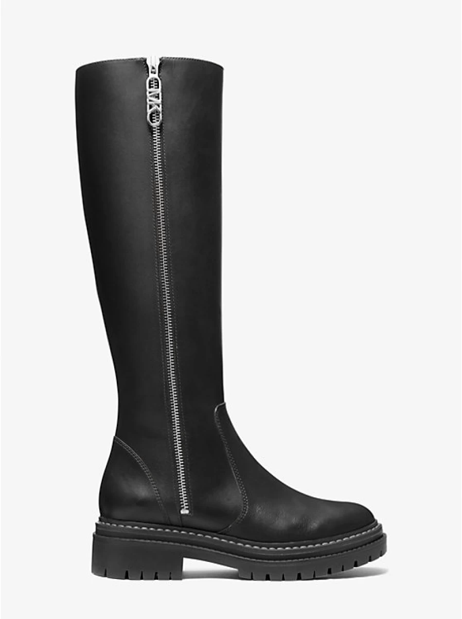 Michael Kors Women's Regan Leather Boots – Stylish & Comfortable Knee-High Boots for Women