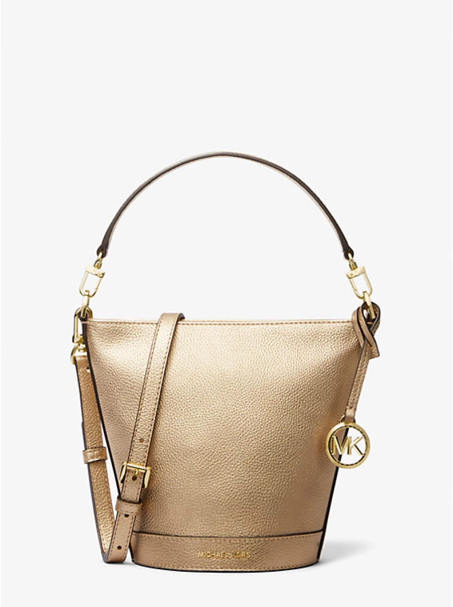Michael Kors Women's Small Metallic Leather Townsend Crossbody Bag with Shoulder Strap