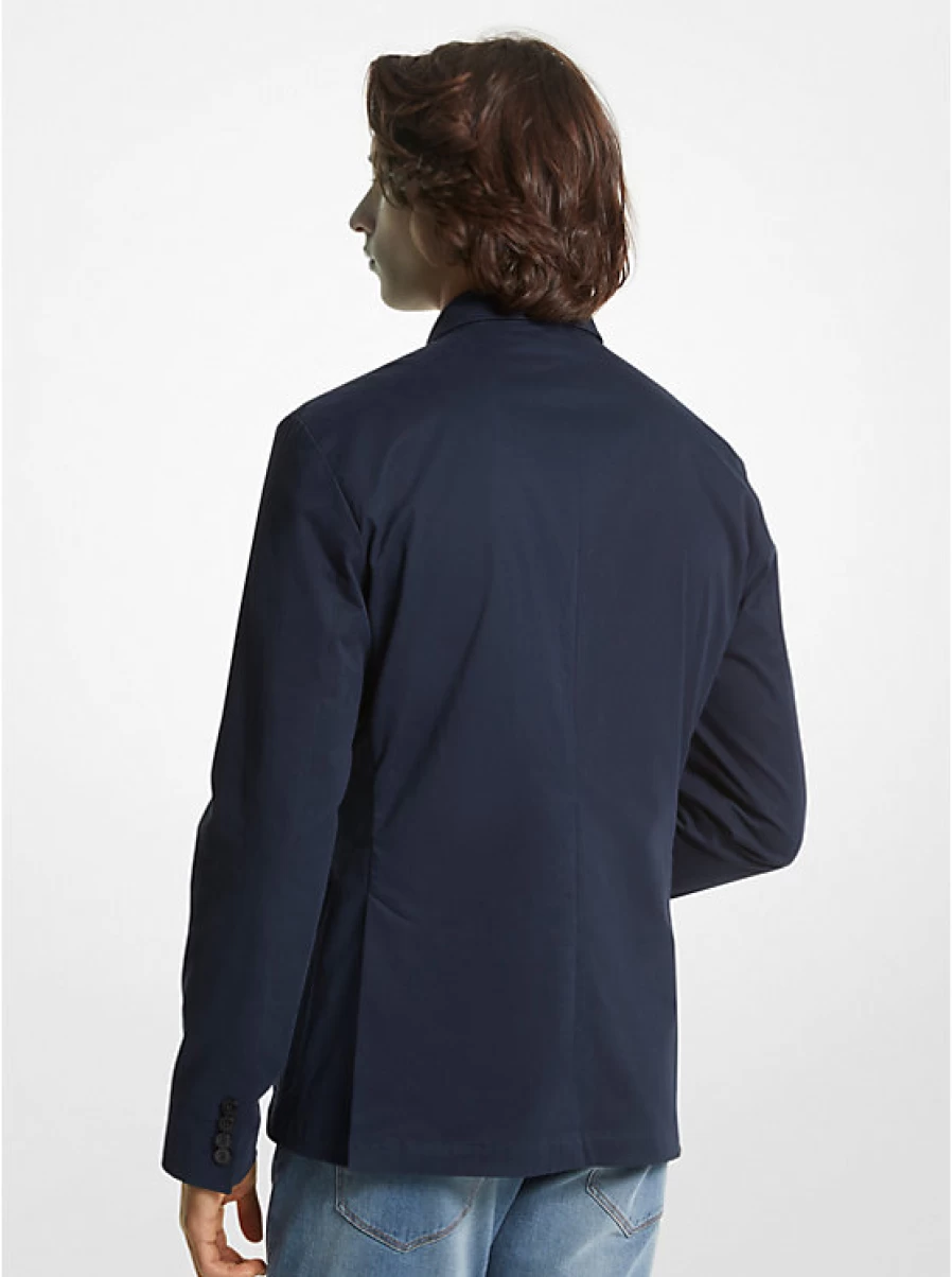 Michael Kors Men's Cotton Blend Twill Blazer - Classic Fit Formal Jacket