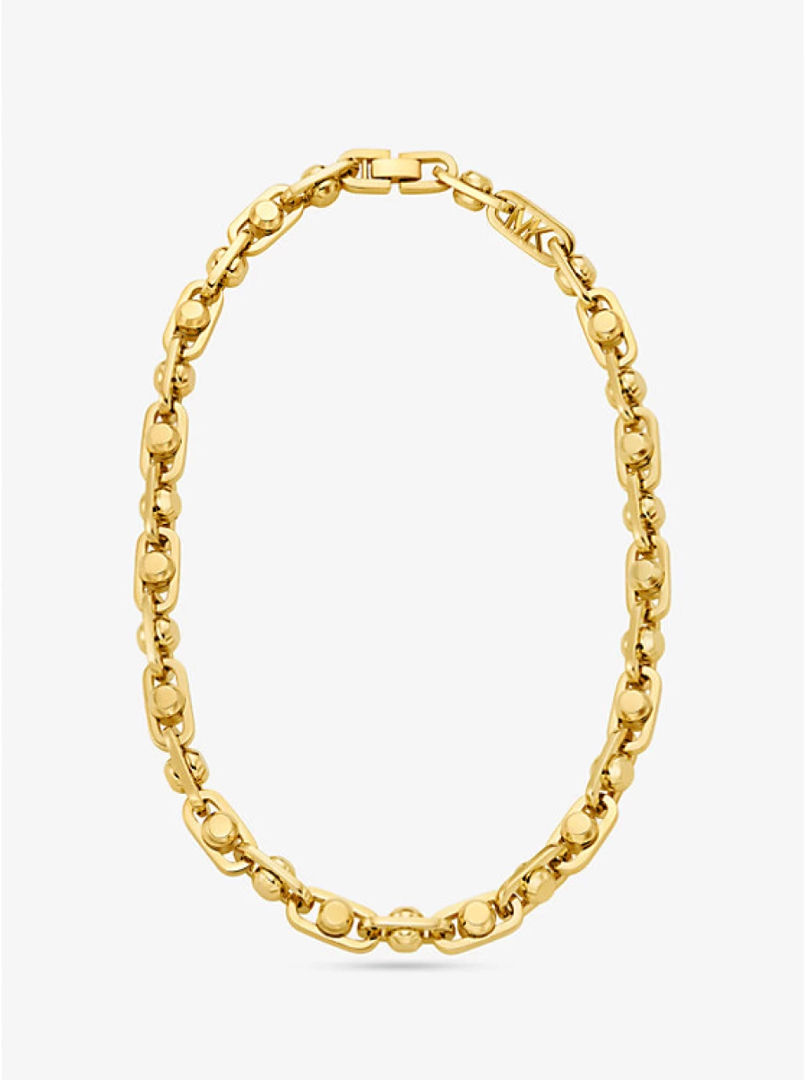 Michael Kors Women's Large Astor Necklace in Brass with Precious Metal Plating